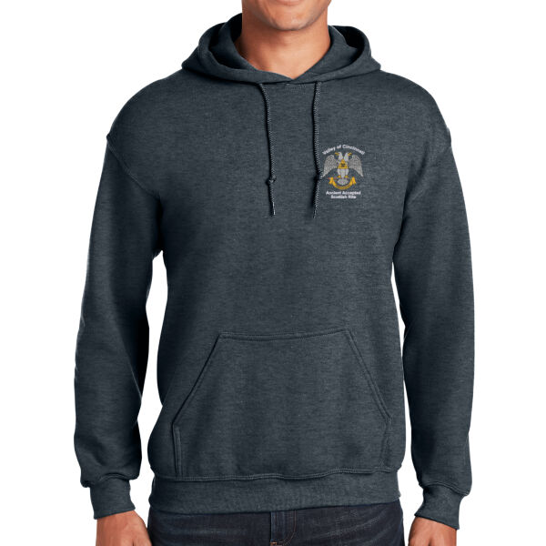 32nd Degree Freemason Embroidered - Heavy Blend  Hooded Sweatshirt Thumbnail