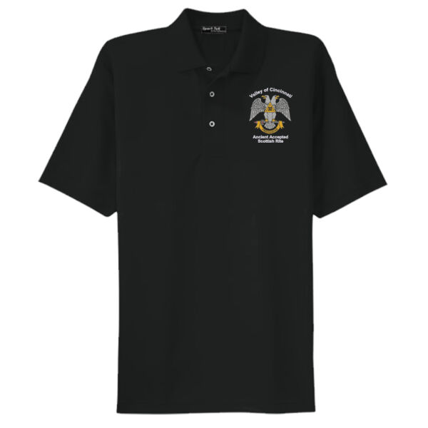 32nd Degree Freemason Embroidered - Dri Mesh ® Polo Thumbnail