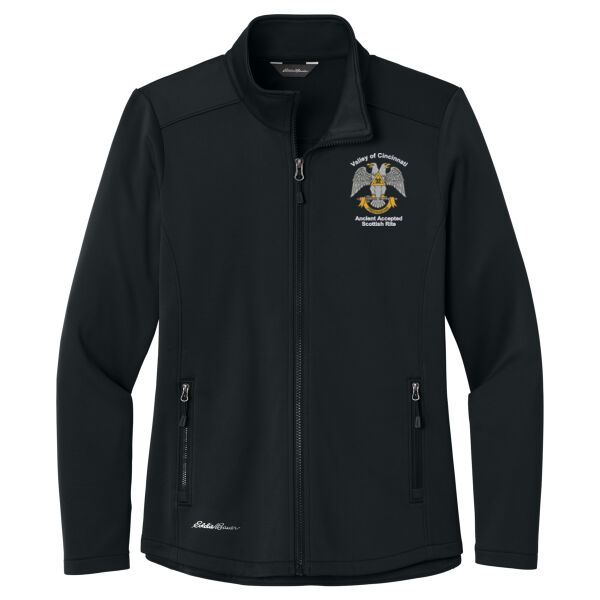32nd Degree Freemason Embroidered - Women's Smooth Mid Layer Fleece Full Zip Thumbnail