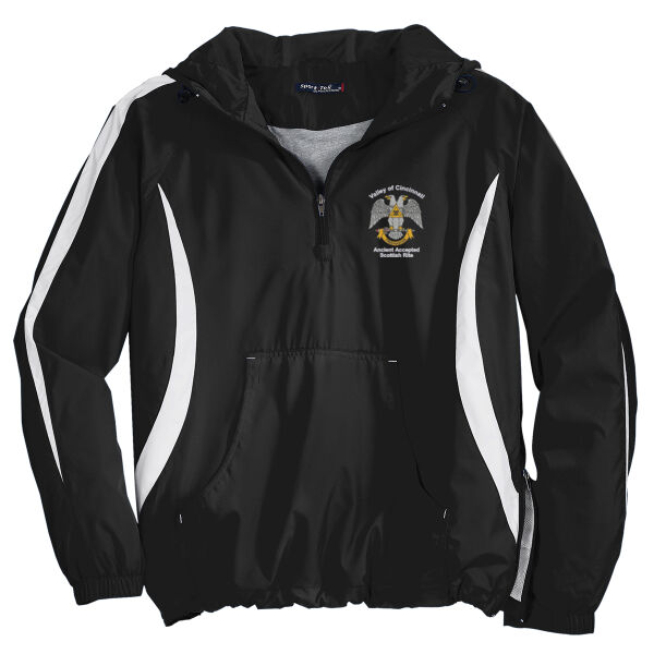 32nd Degree Freemason Embroidered - Colorblock Raglan Anorak Thumbnail