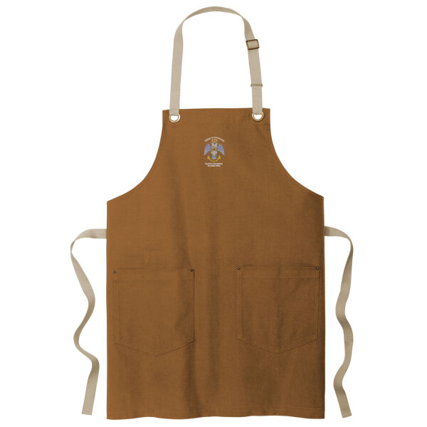 33rd Degree Freemason Embroidered - Canvas Full Length Two Pocket Apron Thumbnail